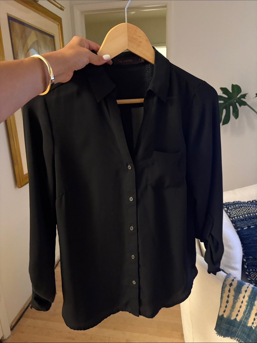 The Limited Black Men's Dress Shirt - Classic Button-Front
